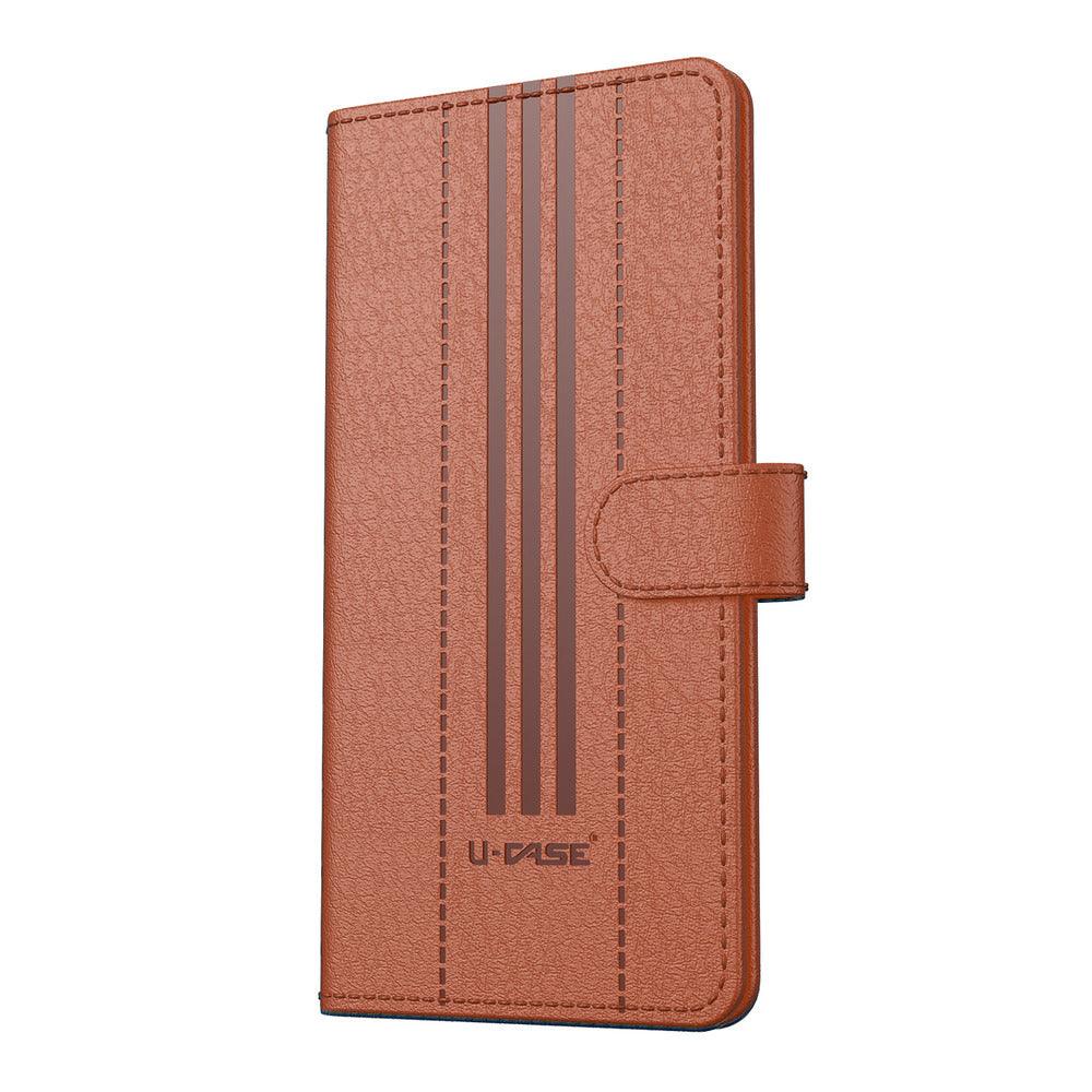U-CASE Flip Cover for Samsung Galaxy A35 Vegan Foldable Stand & Pocket Magnetic Closure - Aibex